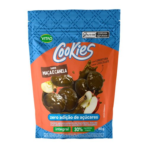 Biscoito-Cookie-Integral-Maca-e-Canela-com-Cobertura-de-Chocolate-sem-Adicao-de-Acucar-Vitao-Pacote-80g