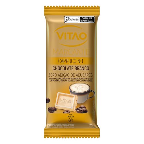 Chocolate-Branco-Cappuccino-com-Pedacos-de-Cafe-sem-Adicao-de-Acucar-para-Dietas-de-Ingestao-Controlada-de-Acucares-Vitao-Marcante-Pacote-70g