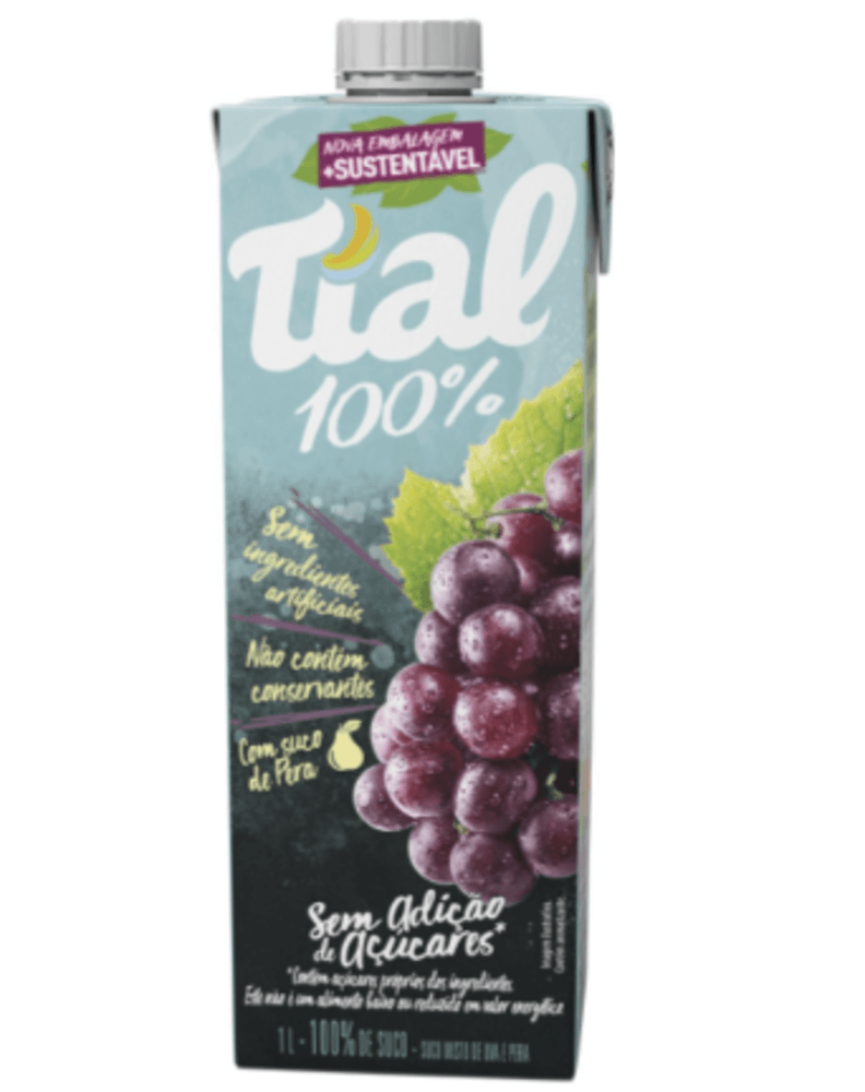 SUCO MISTO TIAL UVA PERA 100% INTEGRAL 1L