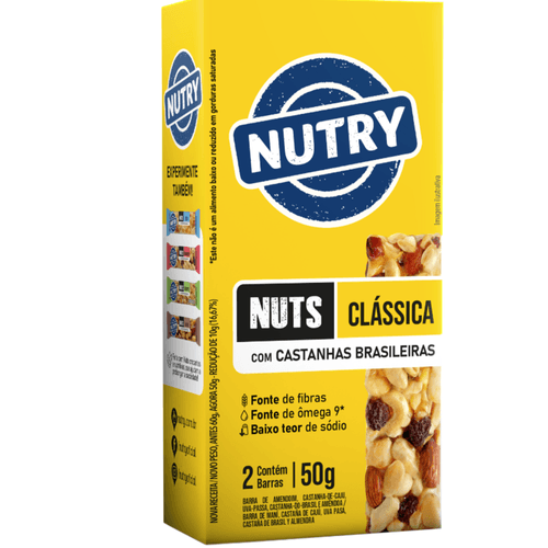 BARRA-NUTS-NUTRY-50G-CX-C-2UN BARRA-NUTS-NUTRY-50G-CX-C-2UN