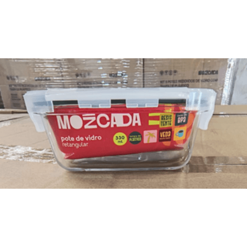 POTE-330ML-HERMETICO-DE-VIDRO-COM-TAMPA-DE-PLASTICO-RETANGULAR----MOZCADA POTE-330ML-HERMETICO-DE-VIDRO-COM-TAMPA-DE-PLASTICO-RETANGULAR----MOZCADA