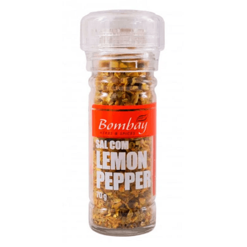 Sal-com-Moedor-Lemon-Pepper-Bombay-Herbs---Spices-Vidro-70g