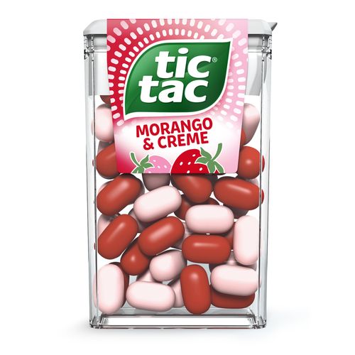 Tic-Tac-Pastilha-Sabor-Morango-145g Tic-Tac-Pastilha-Sabor-Morango-145g