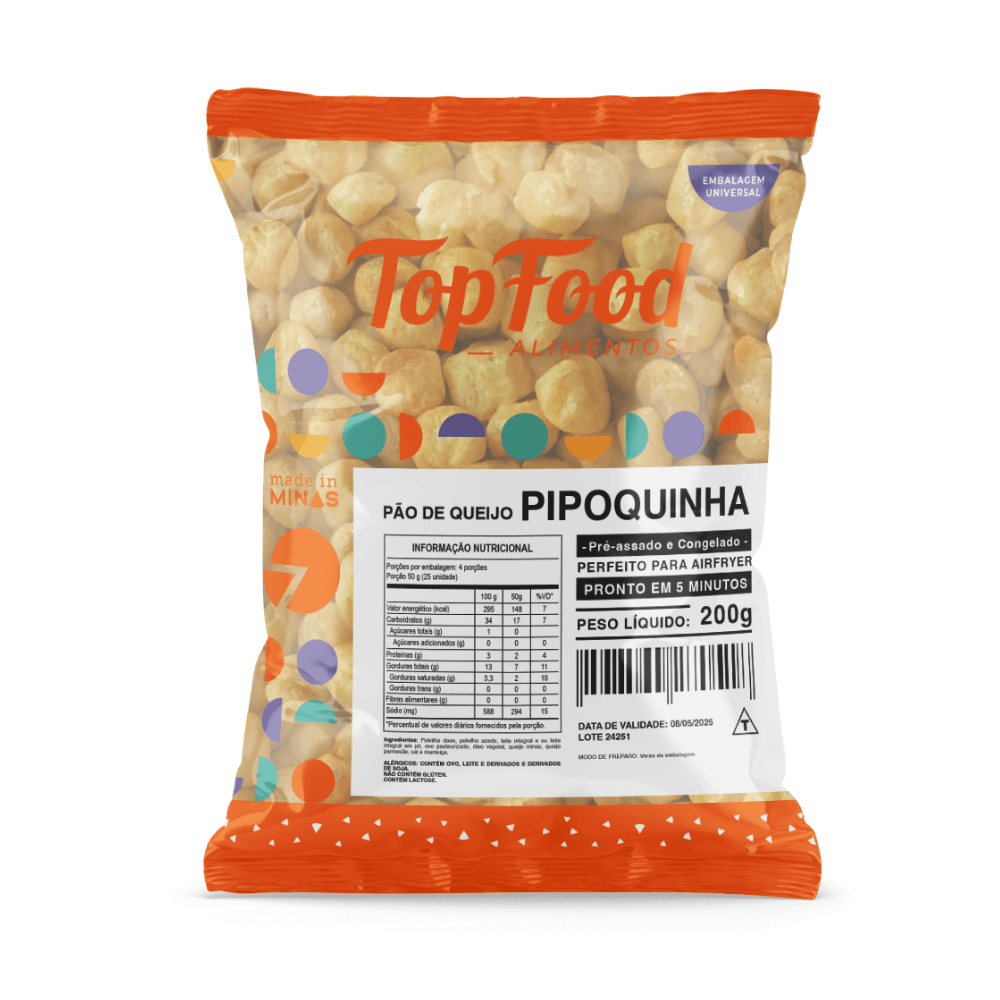 Pão de Queijo Top Food Pipoquinha 200g
