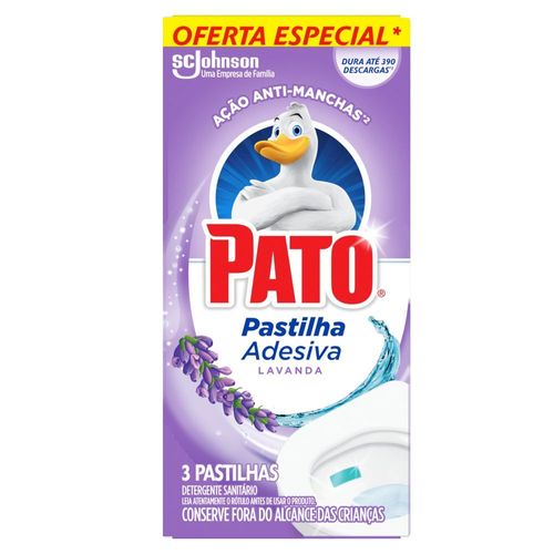 Desodorizador-Sanitario-Pato-Pastilha-Adesiva-Lavanda-3UN-20--Desconto Desodorizador-Sanitario-Pato-Pastilha-Adesiva-Lavanda-3UN-20--Desconto