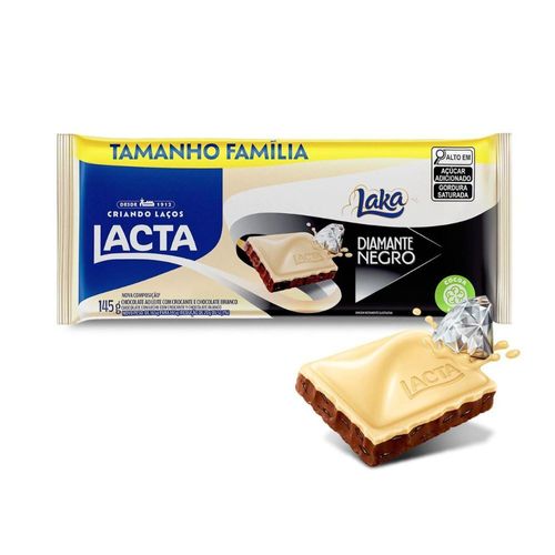 CHOCOLATE-LACTA--DIAMANTE-NEGRO-LAKA-145-GRAMAS--TABUA- CHOCOLATE-LACTA--DIAMANTE-NEGRO-LAKA-145-GRAMAS--TABUA-