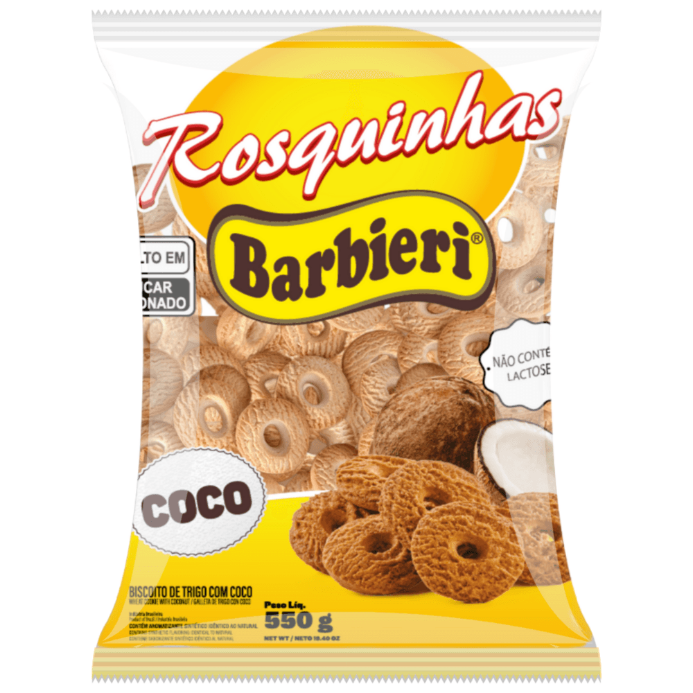 Rosquinha de Coco Barbieri 550g