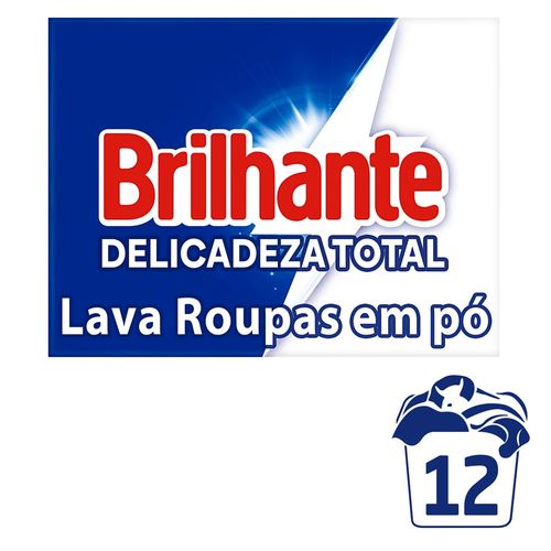 DETERGENTE PO BRILHANTE CARTUCHO 800G DELICADEZA TOTAL