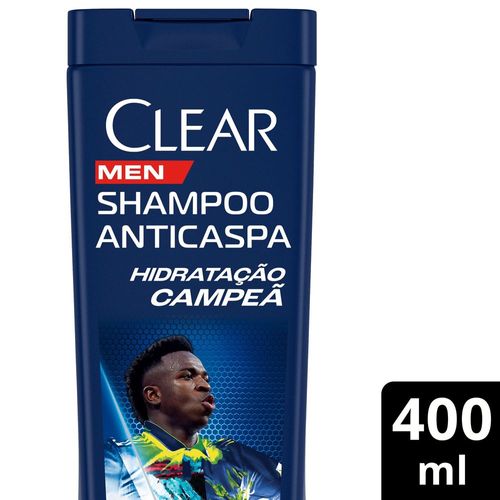 Shampoo Anticaspa Clear Hidratação Campeã by Vini Jr 400 ml