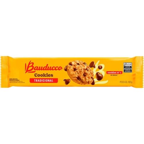 Biscoito-Cookie-Tradicional-Bauducco-Pacote-100g Biscoito-Cookie-Tradicional-Bauducco-Pacote-100g